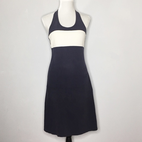Ralph Lauren Dresses & Skirts - Polo Jeans Co Navy White Pique Cotton Halter Dress